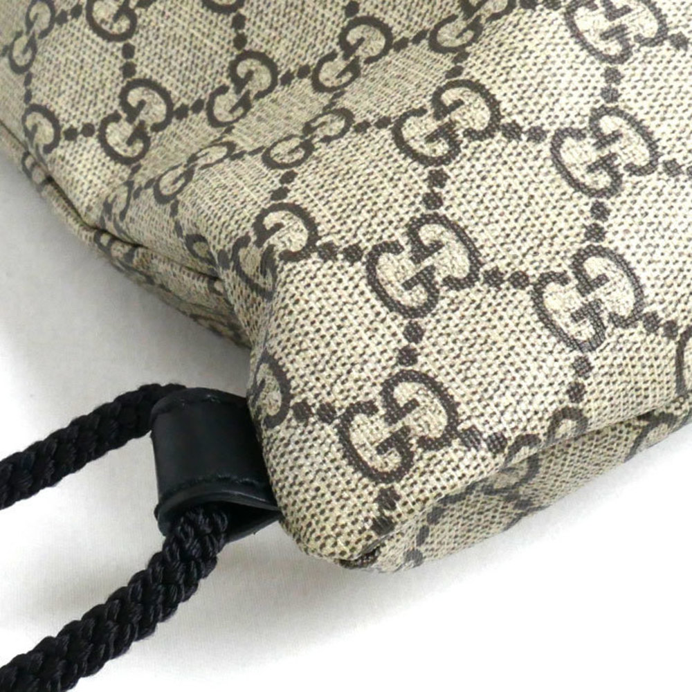 Gucci Cat Tan Drawstring Angry Backpack - image 5